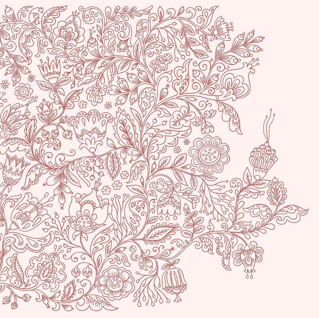 Dinara Mirtalipovaのインスタグラム：「Ah! My fingertips are numb from rendering this pattern!  #dinaramirtalipova」