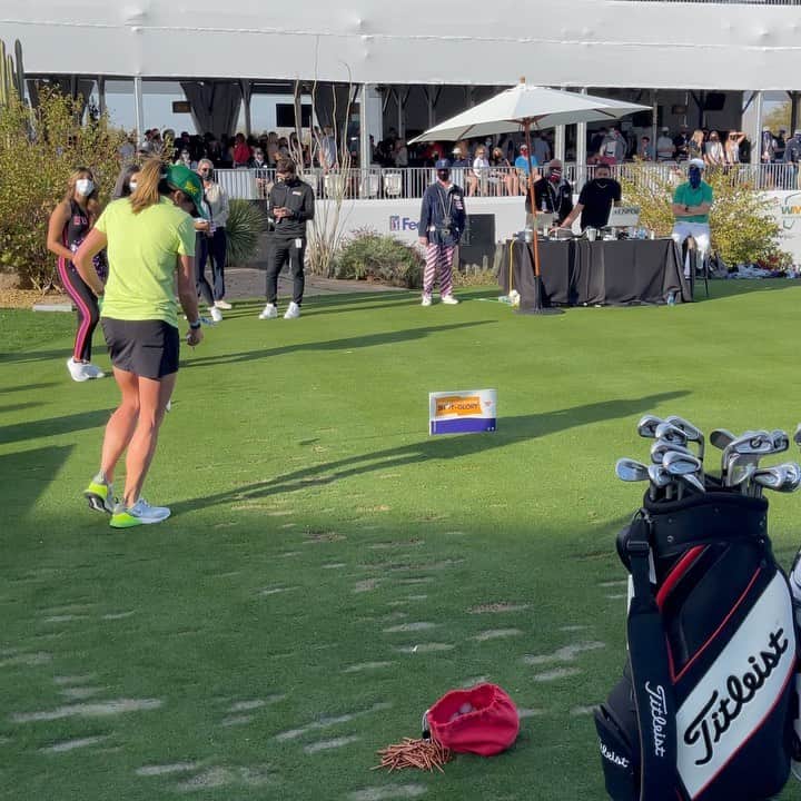 ジェリーナ・ピラーのインスタグラム：「What a week!! Thanks to @annexusgroup for an awesome day in the pro-am. Many many thanks to @wastemanagement @wmphoenixopen for having me. Honored to be part of the #zerowaste family.」