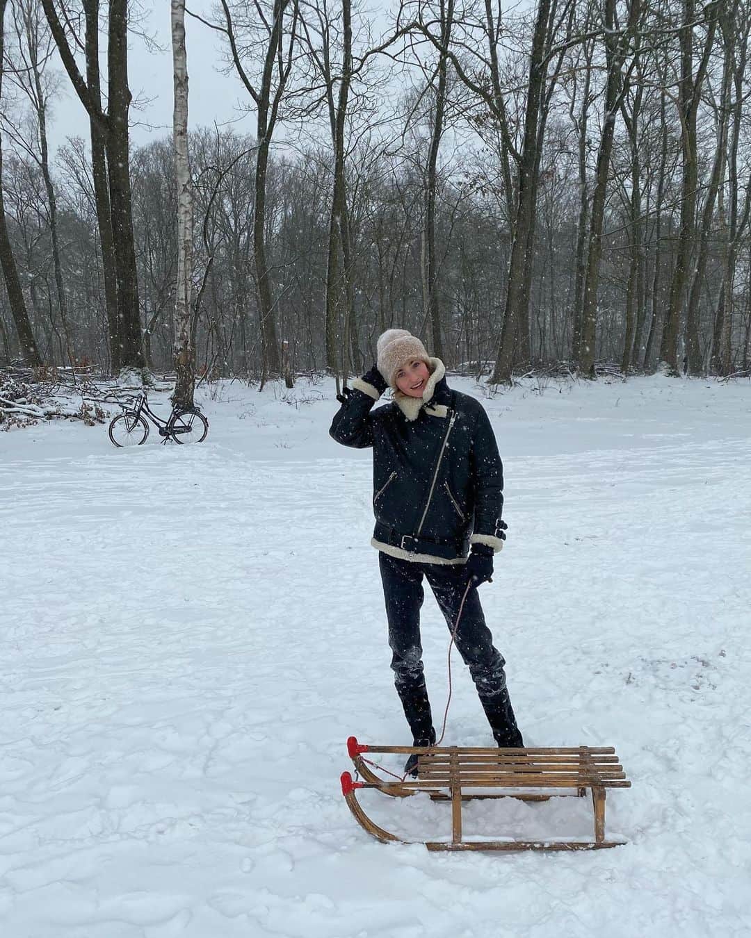 マルチェ・フェルフーフのインスタグラム：「Snow day ❄️❄️」