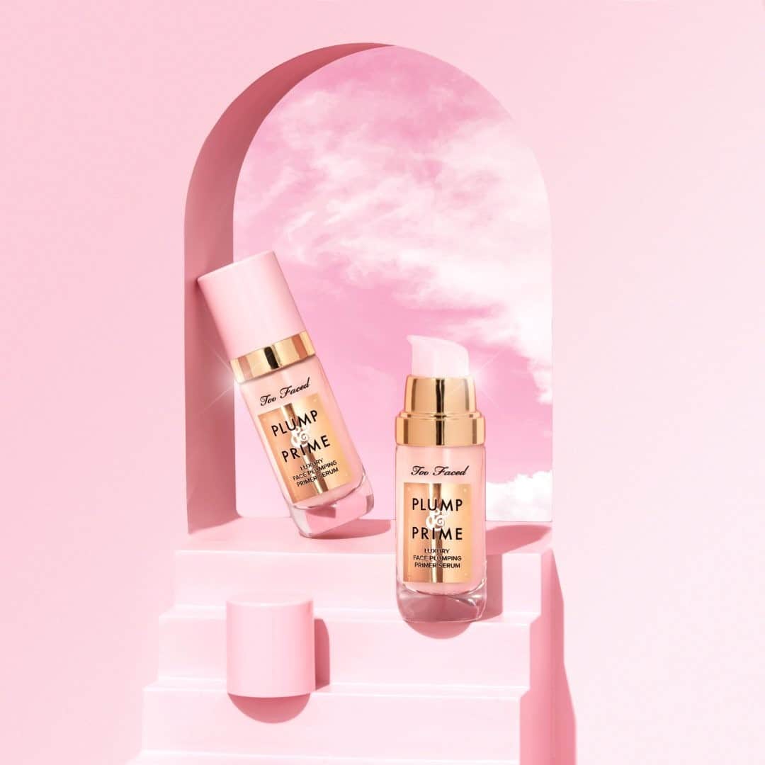 Too Facedのインスタグラム：「Our Plump & Prime has us on cloud 9 ☁️ Look more lifted and feel firmer with this one-stop miracle worker! 💖Available @ultabeauty. #toofaced」