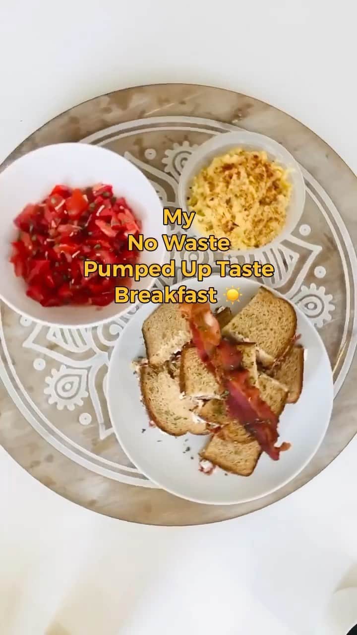 タイラ・バンクスのインスタグラム：「Don’t waste. Pump up the taste! 🥓  I whipped up what I like to call my “breakfast from leftovers” using whatever I found in my refrigerator! And let me tell y’all, sometimes the reconstructed leftovers are better than the originals! 👅  What’s your favorite leftovers meal? Share in the comments and tag me in your creations!」