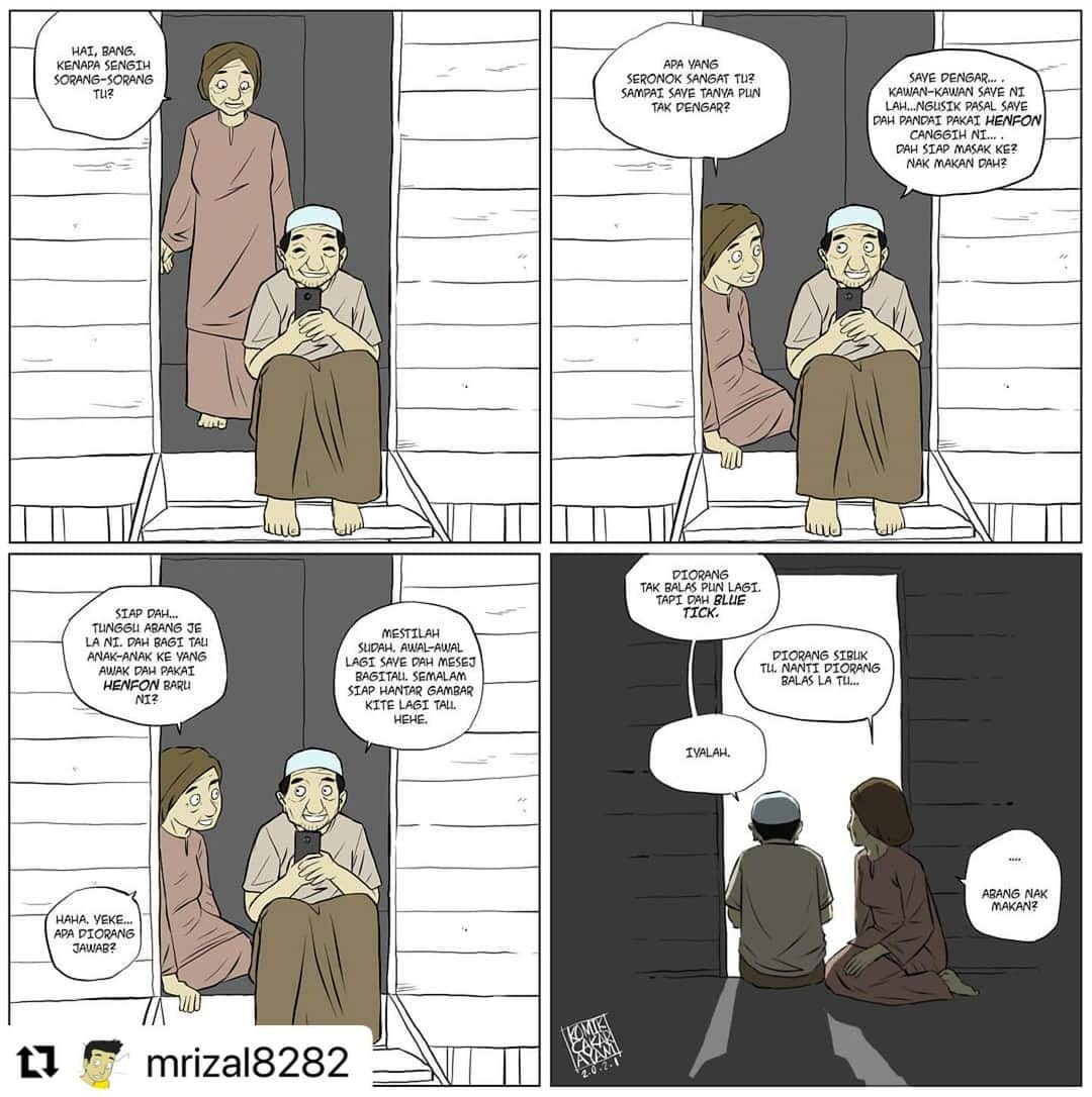 Koleksi Komik Malaysiaさんのインスタグラム写真 - (Koleksi Komik MalaysiaInstagram)「#Repost @mrizal8282 with @make_repost ・・・ Henfon baru. . #komik #instakomik #komikbyrizal #komikmalaysia #gengkomik #sentap #lawak #hiburan #komiklakibini #komikpendek #komiklawak #komikmalaysia #koleksikomikmalaysia #stayathome #ohdrama #familidrama」2月8日 12時07分 - tokkmungg_exclusive