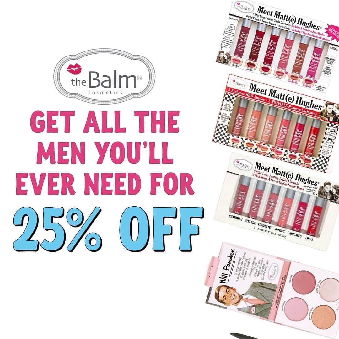 the Balmさんのインスタグラム写真 - (the BalmInstagram)「Last chance! 25% off your favorite men from theBalm ends in a few hours 💋💋」2月8日 7時13分 - thebalm