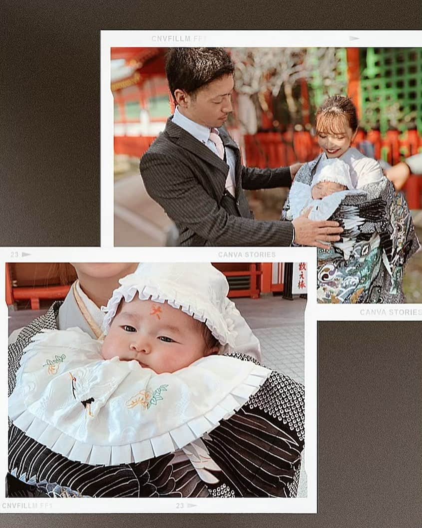 ayacasuのインスタグラム：「* * * お宮参り⛩👶🏻 * スタジオでも家族写真撮れてよかった♡♡ データ届くの待ち遠しいな🎵 でも悠陽👶🏻爆爆爆泣きしすぎて 着物👘脱ぎ捨てて授乳した🤣 抱っこしてもしばらく泣いてたけど 私の顔確認してからパイ飲む様子が愛おしかった🥺 撮影であやすオモチャの音でビックリして 余計スイッチ入っちゃったみたい笑 ひっくひっくさせてごめんねええ🥲 * ただこれだけ言わせて？ もうとんでもなく可愛いいいいいいいい🥺💕💕💕 私達のところに生まれてきてくれてありがとう✨ * * * #お宮参り #お宮参りフォト #お宮参り撮影 #家族写真 #スタジオ撮影 #生後3ヶ月 #3ヶ月ベビー #男の子ママ #男の子ベビー #10月生まれベビー #親バカ部 #着物 #産着 #関西ママ #新米ママ #新米パパ #あやかすベビー #和装」