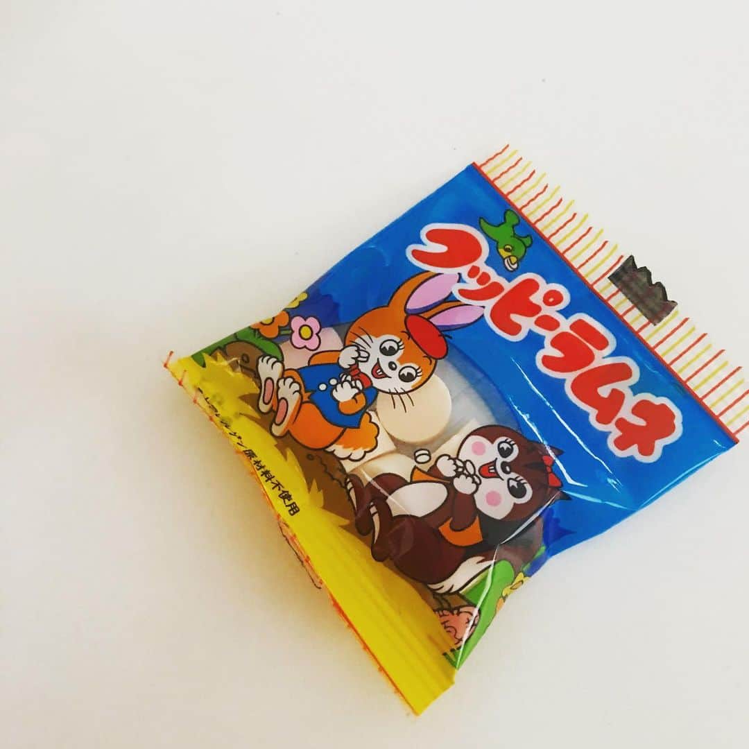 のインスタグラム：「. . もうすぐ3さいになるかわいい親友がくれた、レトロなイラストのおかし🐿💭 ツボだ… . #グッピーラムネ #ほぼひと口で食べ終わった」