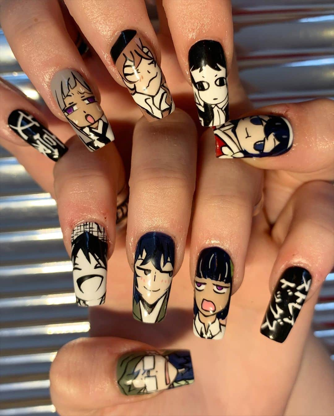 Mei Kawajiriさんのインスタグラム写真 - (Mei KawajiriInstagram)「Bungo Stray dogs 💜🎂💜 Happy Birthday @this.is.ever 💜🎂💜 #nailsbymei #文豪ストレイドッグス」2月8日 8時11分 - nailsbymei