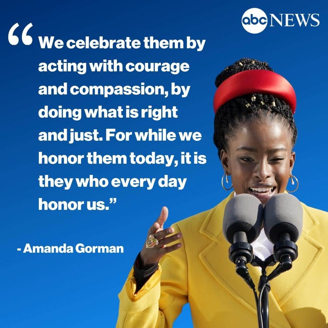 ABC Newsさんのインスタグラム写真 - (ABC NewsInstagram)「From Inauguration Day to Super Bowl Sunday, National Youth Poet Laureate Amanda Gorman is captivating the country with her words. Before kickoff, Gorman delivered a poem honoring COVID-19 heroes. READ MORE AT LINK IN BIO.」2月8日 9時07分 - abcnews