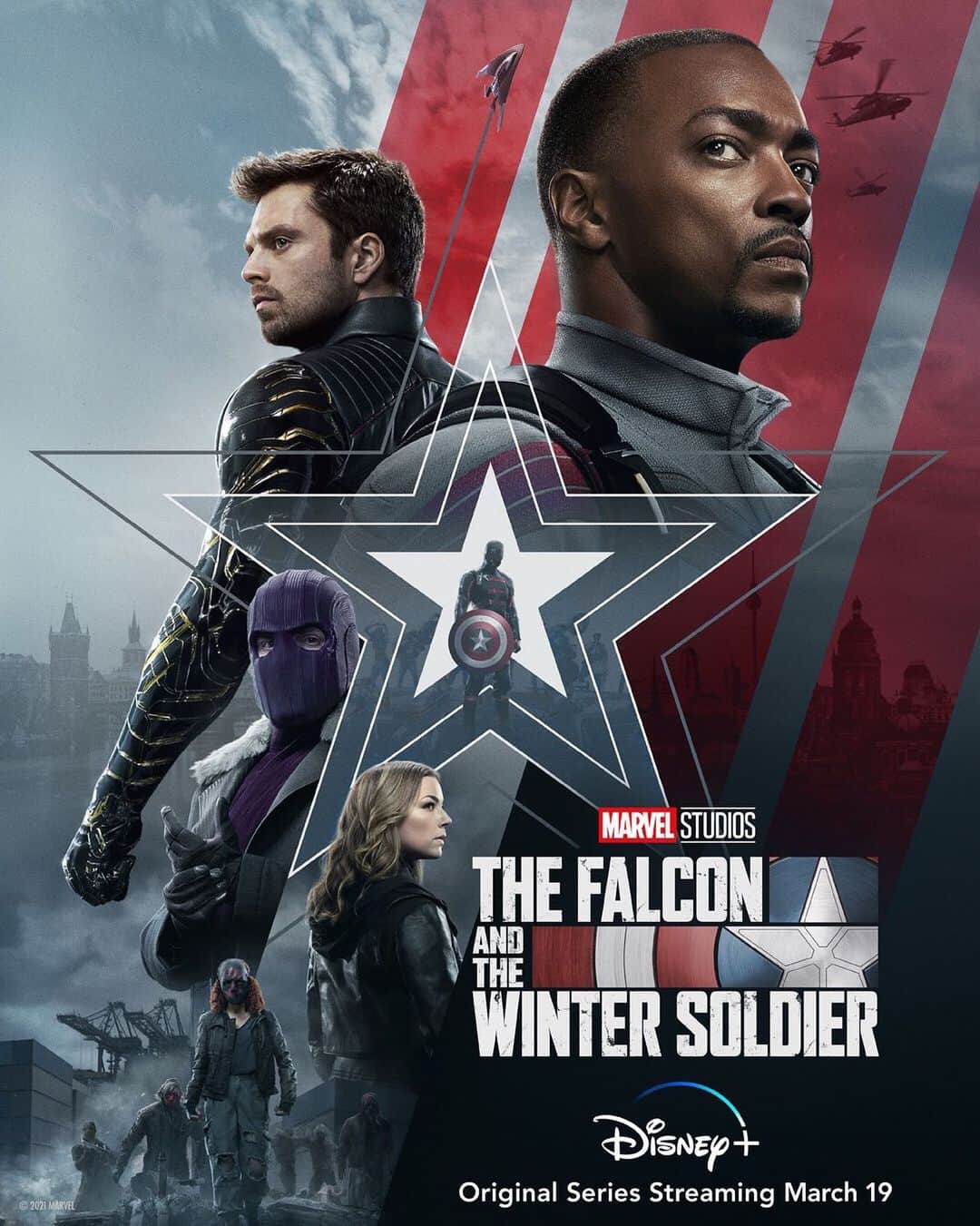 Marvel Entertainmentさんのインスタグラム写真 - (Marvel EntertainmentInstagram)「"The Falcon and The Winter Soldier," an Original Series from Marvel Studios, starts streaming March 19 on #DisneyPlus. #FalconAndWinterSoldier」2月8日 9時13分 - marvel