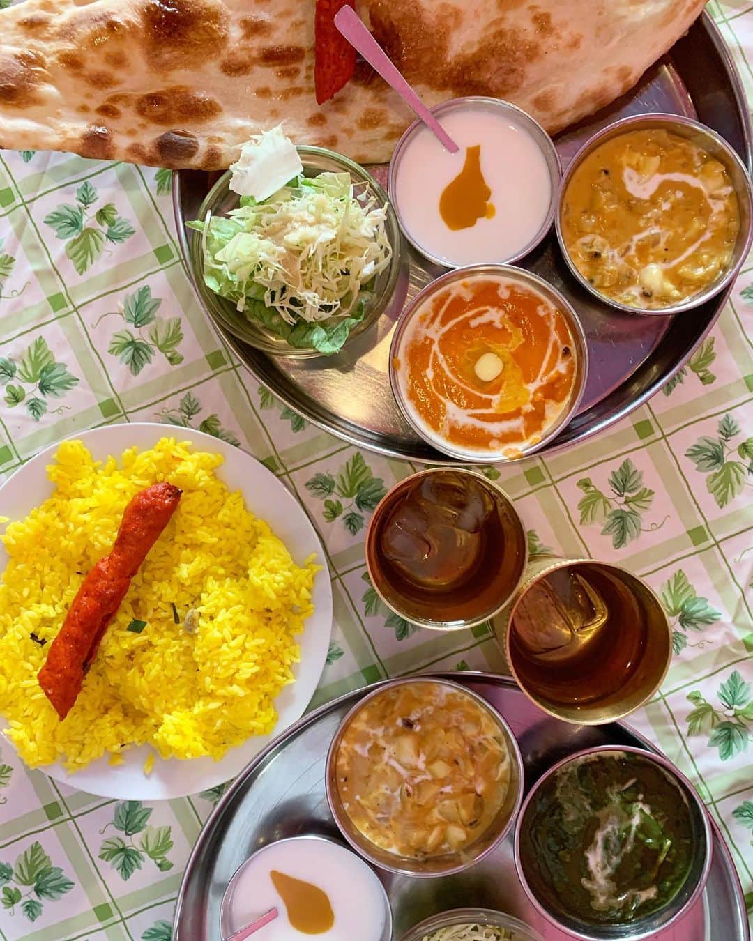 佐藤優津季のインスタグラム：「#インドカレー🦐🥬🍛🦑」