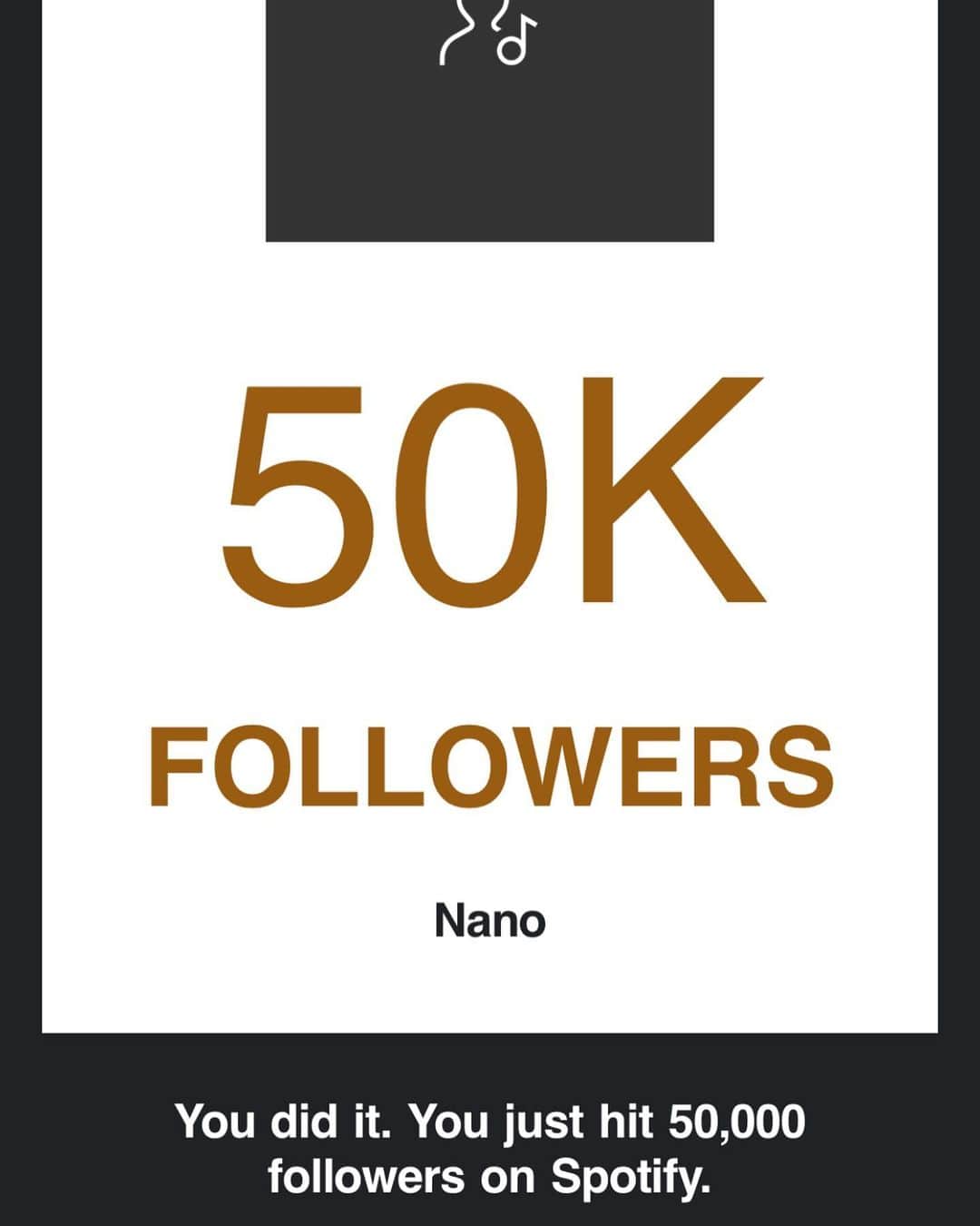 ナノさんのインスタグラム写真 - (ナノInstagram)「Thanks so much guys!! 🎉🤩🤘  Let’s keep rocking on and reaching higher together!!  🌈🌏 NANO🖤  #spotify #spotifyartist #nano #ナノ」2月8日 10時04分 - nanonano_me