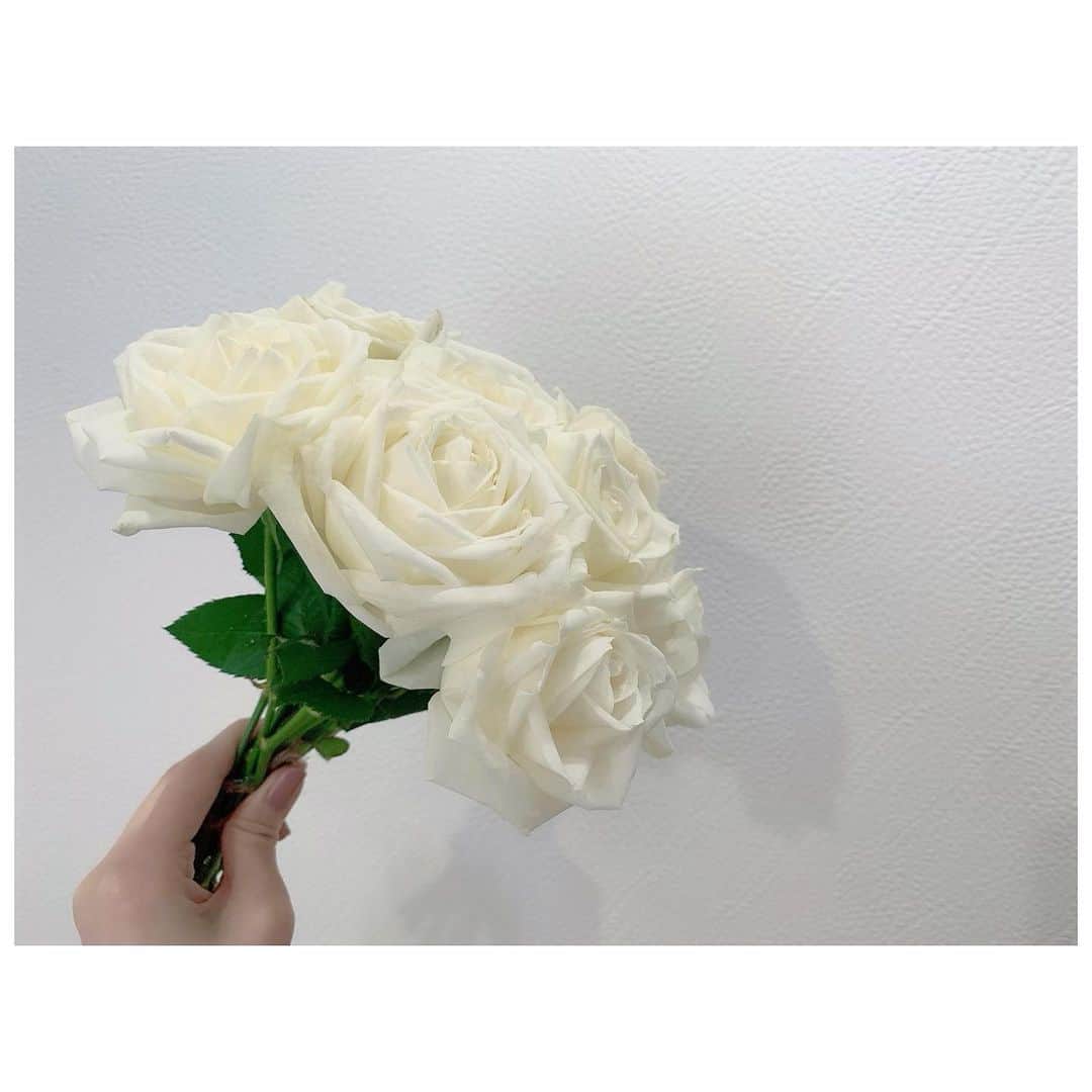三上真奈さんのインスタグラム写真 - (三上真奈Instagram)「* 高校生からのお友達が 白いバラを送ってくれました 女の子なのに、イケメンすぎる🥰  #花 #バラ #🤍」2月8日 21時18分 - mana.mikami47