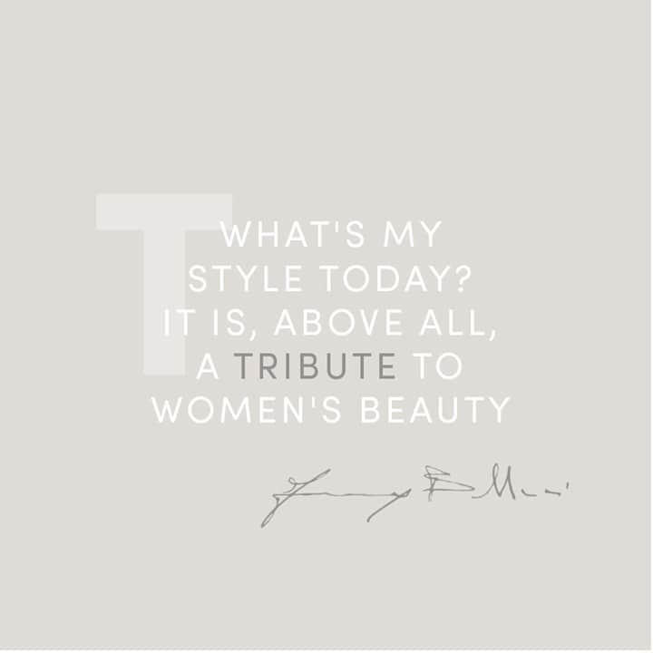 バルディニーニのインスタグラム：「Women's beauty is impeccable. A style is only its tribute, not its definition.」