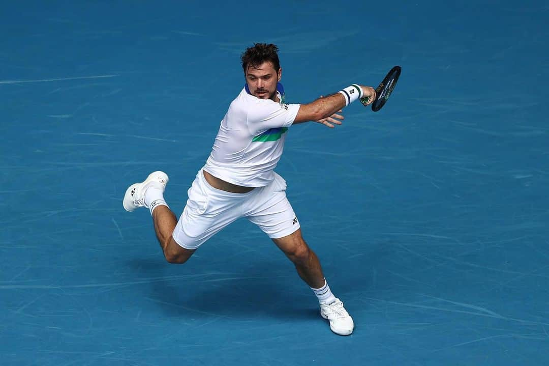 スタニスラス・ワウリンカさんのインスタグラム写真 - (スタニスラス・ワウリンカInstagram)「First match ✅🎾🇦🇺💙 @australianopen  #goodstart #fight #trusttheprocess #enjoy」2月8日 20時15分 - stanwawrinka85