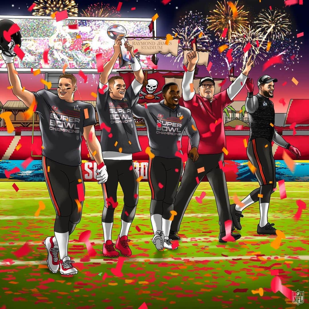 NFLさんのインスタグラム写真 - (NFLInstagram)「The @buccaneers just won the Super Bowl IN TAMPA! 🎉 #SBLV」2月8日 12時17分 - nfl