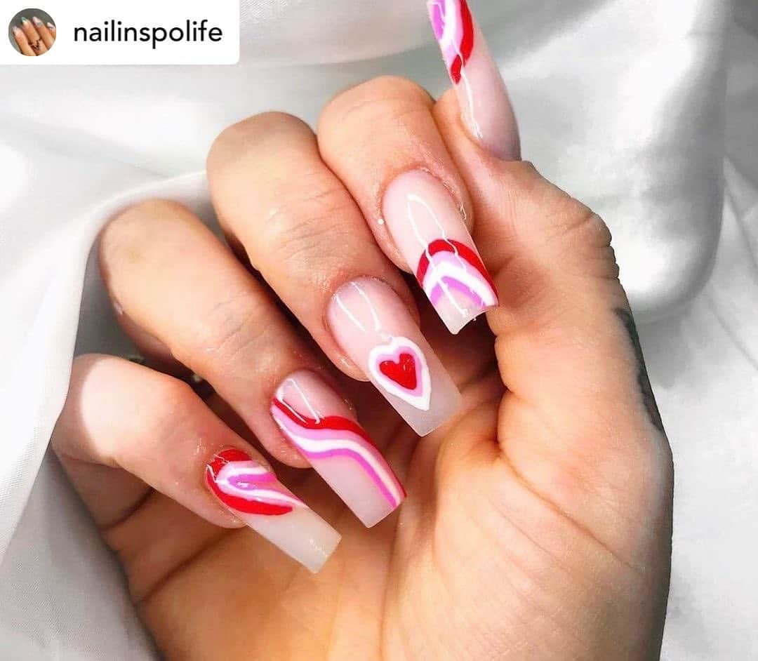 Nail Designsさんのインスタグラム写真 - (Nail DesignsInstagram)「Credit • @nailinspolife 💗 perfect for Valentine’s Day coming up  📸 @nails_byalicex   #nailsoftoday #nails #gelnails #nailsmagazine #builderinabottle #handpainted #notd #abstractnails #insponails #nailitdaily #nailspafeature #bristolnailtech #showscratch #nailpro #thenailhub #manicure #alloutbeauty #thenailconnectionxo #gridnails #checknail #floralnails #flowernails #naildesigns #loveglossify」2月8日 12時28分 - nailartfeature