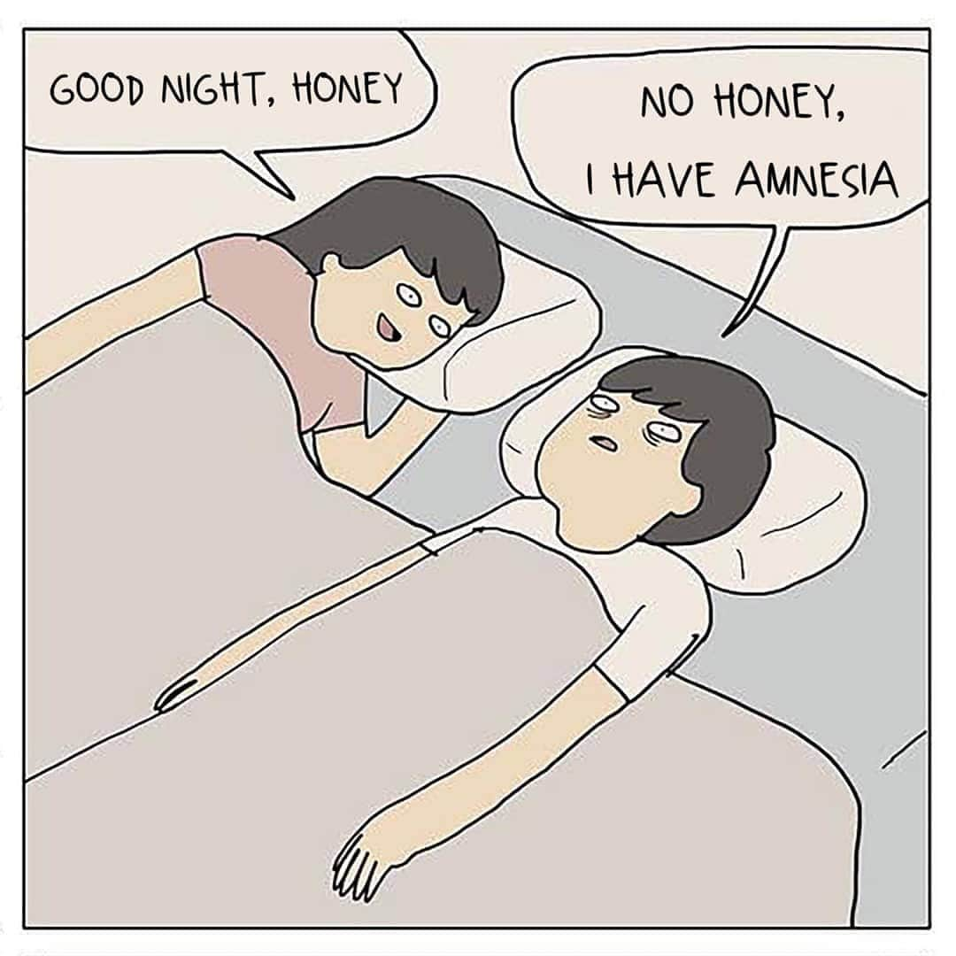 9GAGさんのインスタグラム写真 - (9GAGInstagram)「Amnesomia 🥱  Follow @doodles - By @tahilalats.en - #comics #doodles」2月8日 14時37分 - 9gag