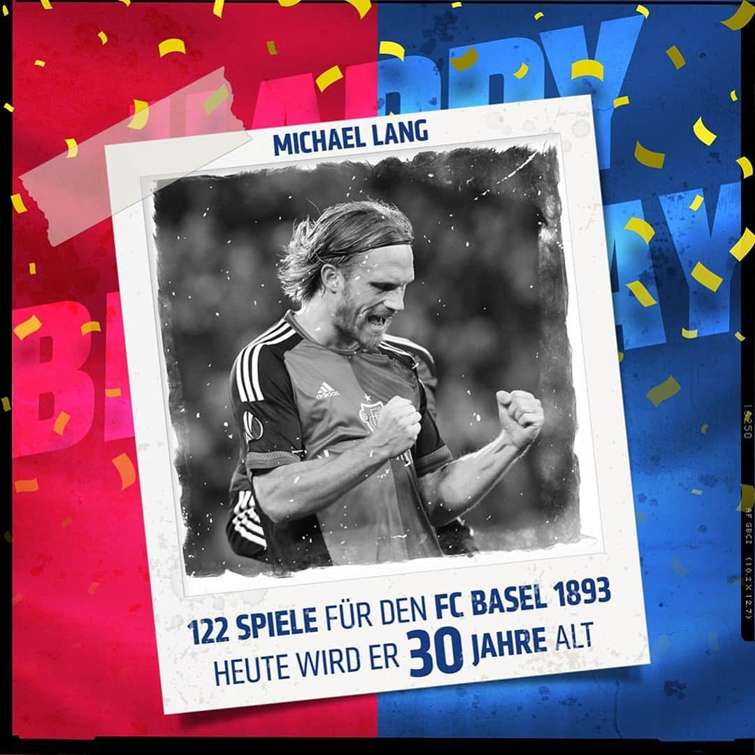 FCバーゼルさんのインスタグラム写真 - (FCバーゼルInstagram)「Nun hat es auch dich erwischt @michaellang91 😉 Wir wünschen dir alles Gute zum 30. Geburtstag 🥳 😊 #FCBasel1893 #zämmestark」2月8日 15時42分 - fcbasel1893