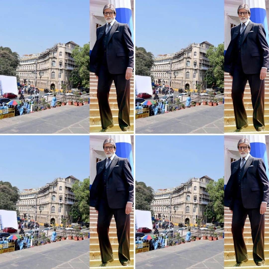 アミターブ・バッチャンさんのインスタグラム写真 - (アミターブ・バッチャンInstagram)「Looking back on time .. see that arch in the stone building at the back .. in a shadow loop .. Police Officer Shashi Kapoor shoots his brother Vijay in DEEWAR at that spot in film .. today shooting same place for  MAYDAY .. 42 years later .. Deewar made in 1979 to today 2021 ..  Been a while !!」2月8日 16時56分 - amitabhbachchan