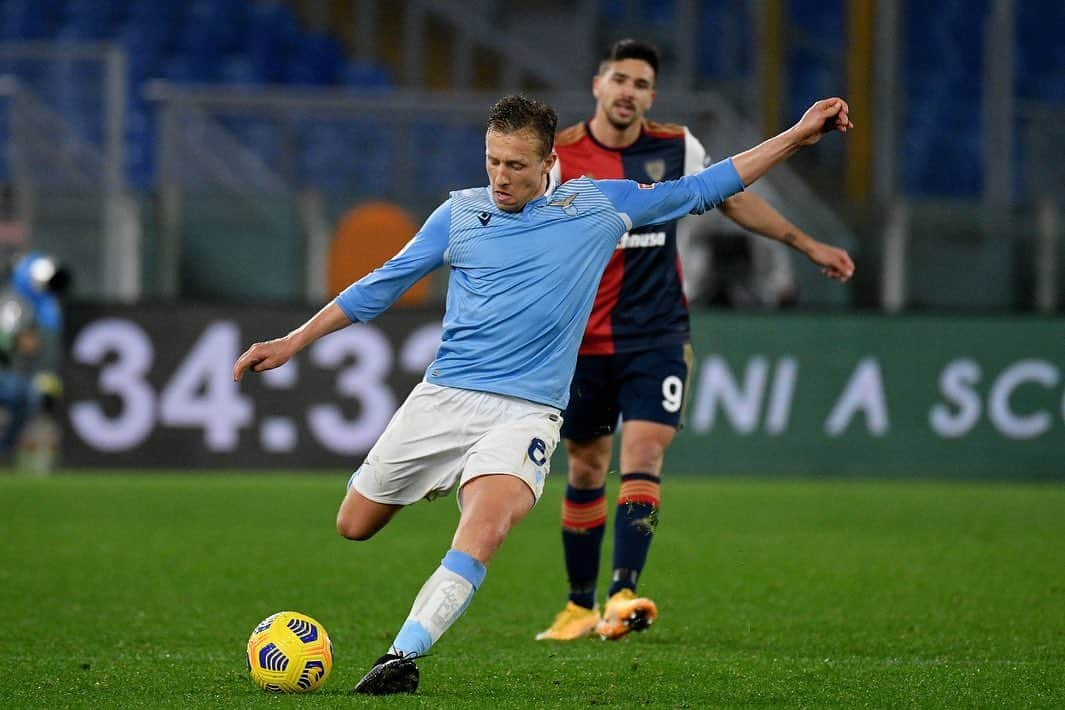 ルーカス・レイヴァのインスタグラム：「Partita difficile però abbiamo fatto, adesso un’altra settimana per lavorare. #forzalazio」