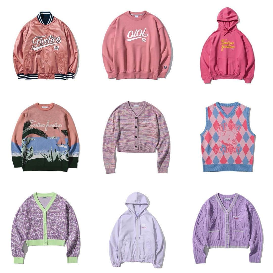 Second Brand Of O!Oiのインスタグラム：「21 SPRING 시즌 오픈! 공식 온라인 스토어에서 신상품을 만나보세요 ✨  • 21 SPRING 발매기념 신상품 10% OFF! (2/8-2/14) • 신상품 7만원 이상 구매 시 [양말+스티커팩] 스페셜 패키지 선착순 증정!   52-52.co.kr」