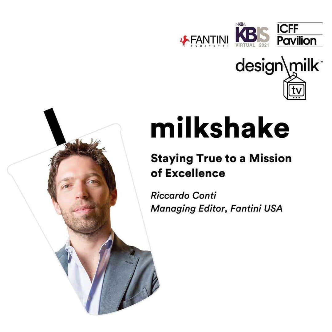 Design Milkさんのインスタグラム写真 - (Design MilkInstagram)「@KBIS_official Virtual starts tomorrow! Join us for special #DMTVMilkshake episodes and rebroadcasts at the @ICFF_official pavilion—two episodes every day! The ICFF Pavilion is also where you'll find edgy, unique kitchen + bath products with one common focus: high design. \\\ Visit the link in bio to register and check out new products from @hastingstilebath @fantini_na @fantini_official @nemotile @ameico_design and @lefroybrooksusa. #KBISVirtual」2月9日 5時03分 - designmilk