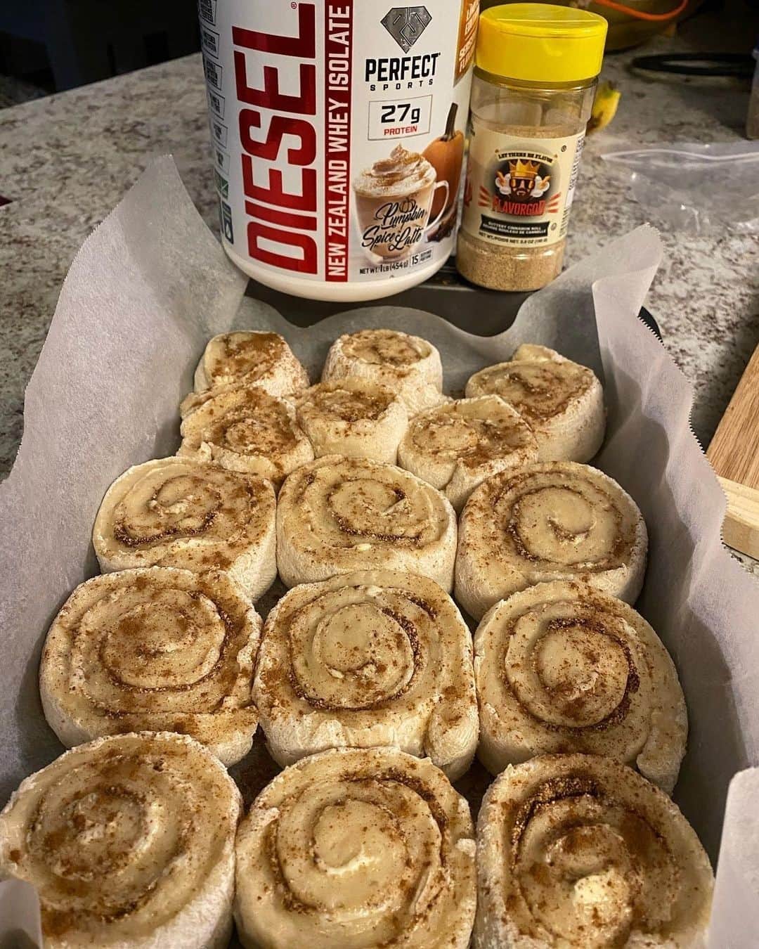 Flavorgod Seasoningsさんのインスタグラム写真 - (Flavorgod SeasoningsInstagram)「Protien Cinnamon Rolls + FlavorGod Buttery Cinnamon Roll topper=🔥⁠ .⁠ 📷: @supplementkingabbotsford⁠ .⁠ ⁠ Add delicious flavors to your meals!⬇️⁠ Click link in the bio -> @flavorgod  www.flavorgod.com⁠ -⁠ Flavor God Seasonings are:⁠ ➡ZERO CALORIES PER SERVING⁠ ➡MADE FRESH⁠ ➡MADE LOCALLY IN US⁠ ➡FREE GIFTS AT CHECKOUT⁠ ➡GLUTEN FREE⁠ ➡#PALEO & #KETO FRIENDLY⁠ -⁠ #food #foodie #flavorgod #seasonings #glutenfree #mealprep #seasonings #breakfast #lunch #dinner #yummy #delicious #foodporn」2月8日 22時01分 - flavorgod