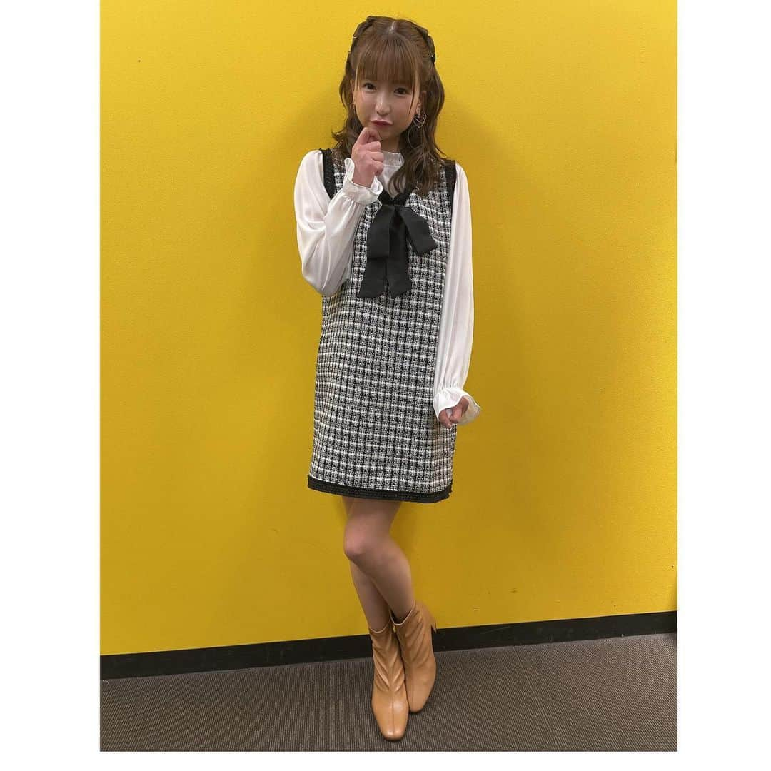 もえのあずきさんのインスタグラム写真 - (もえのあずきInstagram)「先日の収録のお衣装🎀  accessory💍 @osewaya_official  shoes👠 @re_rz   #マンガ盛り#日本昔話盛り #デカ盛り#肉めし#衣装#仰天ニュース #もえあず#大食い」2月8日 22時29分 - moeazukitty