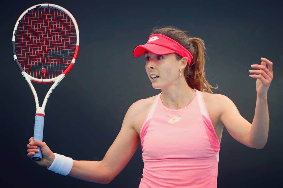 のインスタグラム：「The roller coaster face 🎢🤪🤯🎢 🤷🏼‍♀️ Australian Open 1st round ✅」