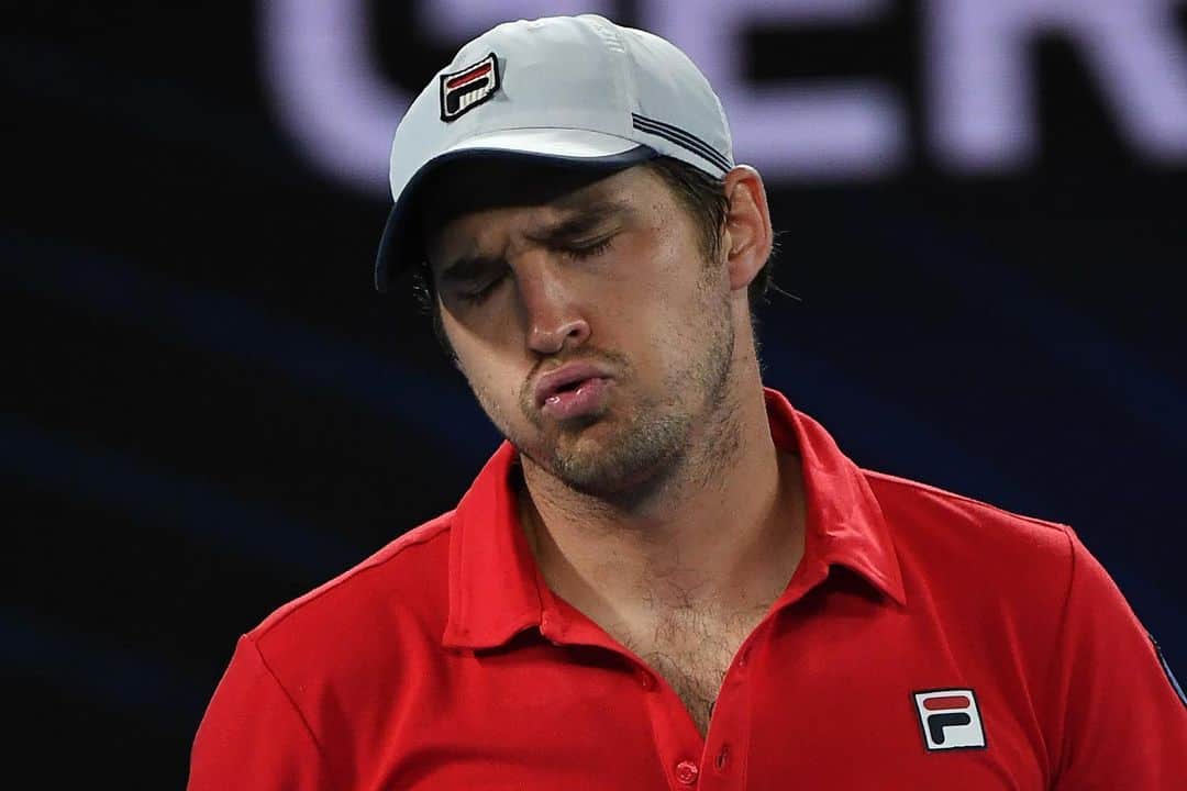 ドゥシャン・ラヨビッチのインスタグラム：「When you win a close 5 setter... Good start @ the #ausopen」