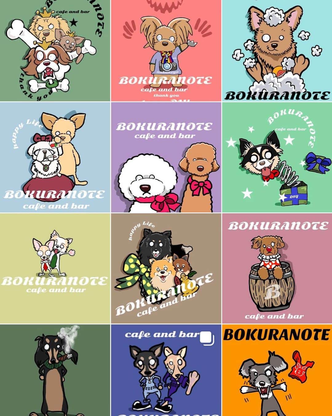のインスタグラム：「DIYメンバー感謝イラストをBOKURANOTEで上げ続けた2週間でしたが、本日でラスト^ - ^ これからはまたDIYやお店の状況などをBOKURANOTEにはアップします♪ #BOKURANOTE #イラスト #絵 #犬 #dog」