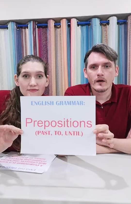 ETHOSのインスタグラム：「Prepositions (Past, To, Until/Till)」