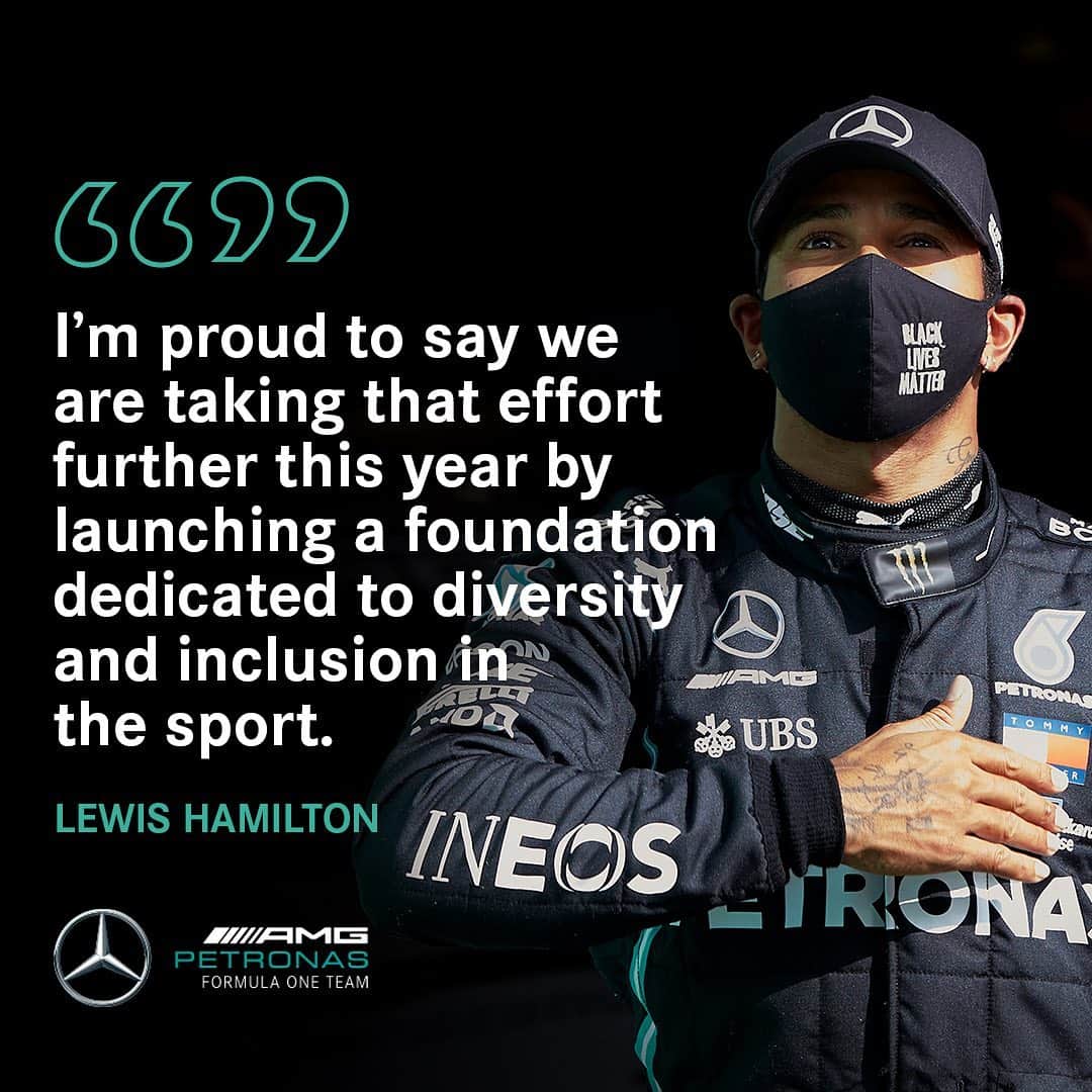 MERCEDES AMG PETRONASさんのインスタグラム写真 - (MERCEDES AMG PETRONASInstagram)「💬 “I’m equally determined to continue the journey we started to make motorsport more diverse for future generations.” - @lewishamilton 🙌」2月8日 23時19分 - mercedesamgf1