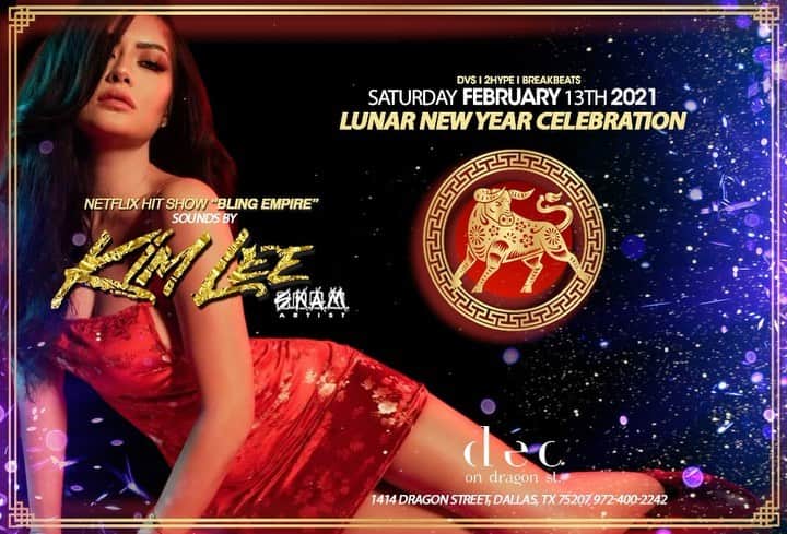 キム・リーのインスタグラム：「DALLAS!! I’m coming to you on Saturday 2/13 See you at @decondragon  @skamartist 🐉🎋 #lunarnewyear #kimlee #texas #dallas」