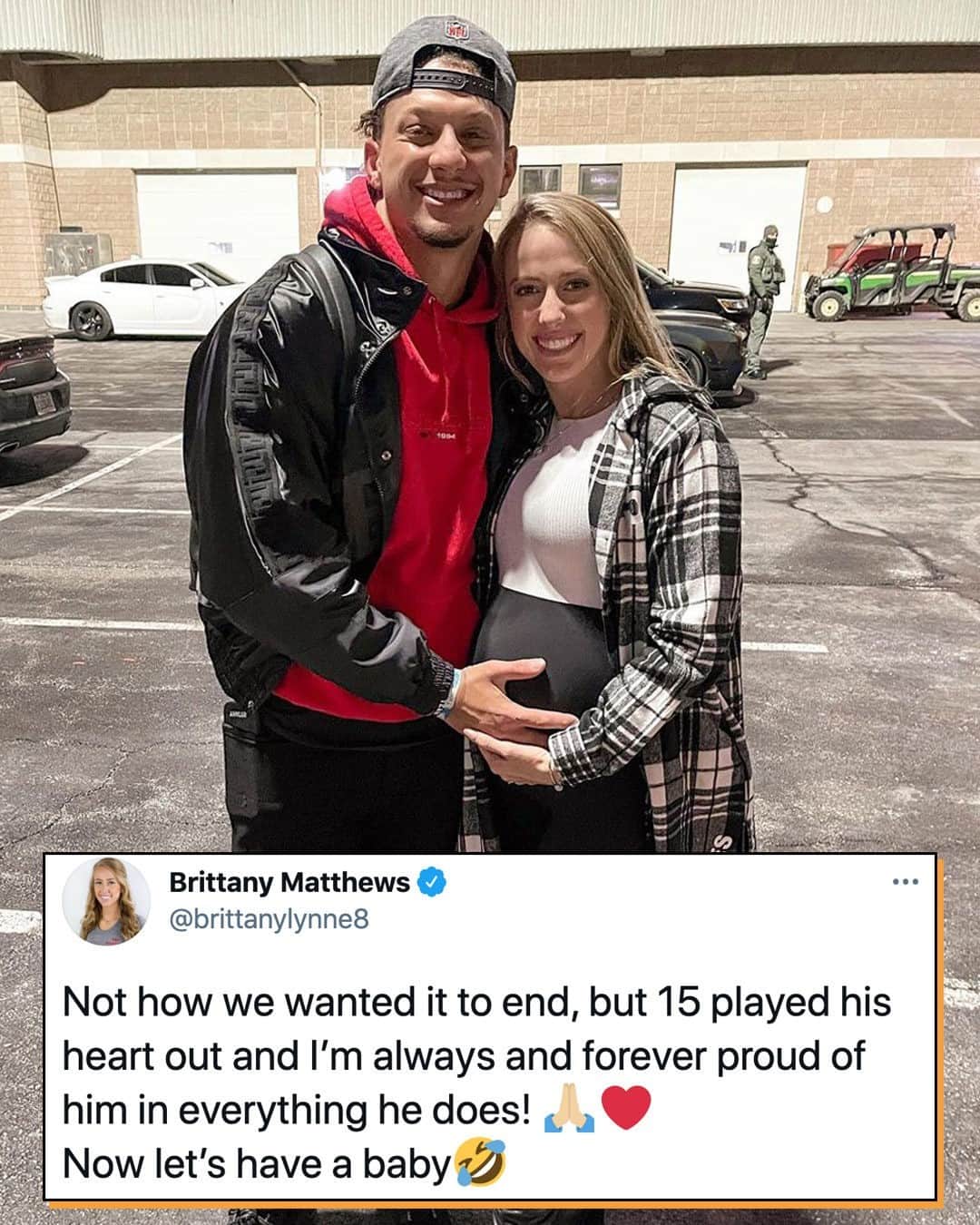 E! Onlineさんのインスタグラム写真 - (E! OnlineInstagram)「Patrick Mahomes' fiancée Brittany Matthews is his #1 supporter and if that means calling out ESPN for their tweets about her man, she's not afraid to do it. Head to the link in our bio for ther epic response. (📷: Instagram)」2月9日 0時15分 - enews