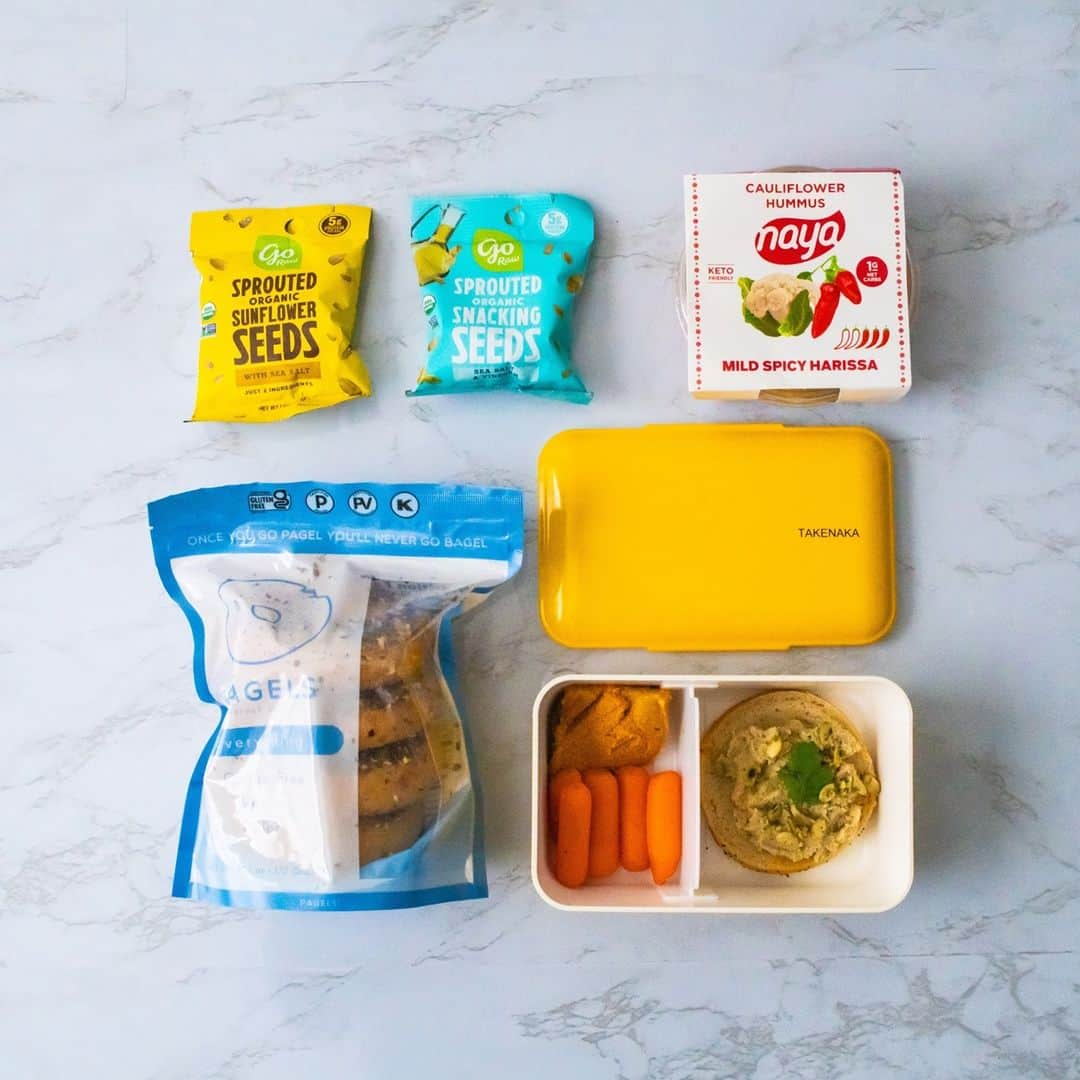 TAKENAKA BENTO BOXさんのインスタグラム写真 - (TAKENAKA BENTO BOXInstagram)「***CLOSED***🌱 PLANT-BASED MEAL PREP GIVEAWAY 🌱⁠ ⁠ To keep you stocked up on plant-based goodness to make your meal prep a breeze, we've teamed up with our friends give one lucky winner a delicious, plant-based prizepack featuring a variety of paleo bagels from @thepagel_, four packs of olive and harissa chummus (cauliflower hummus) from @nayasfoods, an assortment of Sprouted Snacking Seeds from us at @go_raw, and a beautiful Bite Mango Yellow Bento Box from @takenakabento to pack all their goodies up in. ❤️⁠ ⁠ To enter:⁠ 1️⃣ Like this post⁠ 2️⃣ Follow @go_raw, @thepagel_, @nayasfoods, and @takenakabento⁠ 3️⃣ Tag your friends below - Each comment counts as an entry!⁠ ⭐️ Bonus: Share this to your stories and tag us!⁠ ⁠ Giveaway ends Thursday, 2/11 11:59PM PST. Limited to continental US residents only. Winner will be announced via comment. Good luck!」2月9日 1時03分 - takenakabento