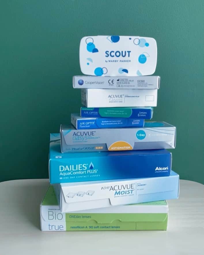Warby Parkerのインスタグラム：「Need contacts? 👁️👁️ We carry a variety of brands and lenses (including our own) that correct a range of prescriptions. Plus you can save 5–10% when ordering with us! Have any questions? Comment below ⬇️ or call us at 855.264.3375 📞🤓」