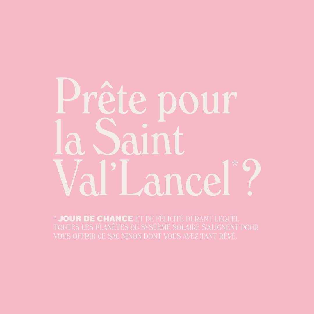 ランセルのインスタグラム：「*JEU CONCOURS* Et si c’était nous qui vous gâtions le 14 février ?  À la clé de ce jeu concours Saint-Valentin : le sac Ninon* de votre choix ainsi qu’une nuit à l’Hôtel Les Deux Gares**, à Paris, pour vous et votre bien-aimé(e).   Pour tenter votre chance, il vous suffit de : 1/ Suivre @lancelparis et @hoteldeuxgares 2/ Utiliser notre filtre Instagram Saint Val’Lancel, disponible en story ou dans l’onglet filtre de notre page 3/ Reposter le en story en tagguant votre Valentin(e) et @lancelparis  Rendez-vous en story lundi 15 février pour découvrir le nom de l’heureus(e) gagnant(e) !   ••• What if we were the ones spoiling you on February 14th?  This Valentine's Day you can win: the Ninon* bag of your choice and a night at the Hotel Les Deux Gares***, in Paris, for you and your loved one.   To participate, you just have to: 1/ Follow @lancelparis and @hoteldeuxgares 2/ Use our Instagram filter Saint Val’Lancel, available in story or in the filter tab of our page 3/ Post it in story, tag your Valentine and @lancelparis.  The name of the lucky winner will be revealed on February 15th! #LeClanLancel #Contest #Lancel • • • * Sac Ninon moyen modèle – hors cuir exotique – d’un montant maximum de 580€ ** Valable dès la ré-ouverture de l’hôtel」