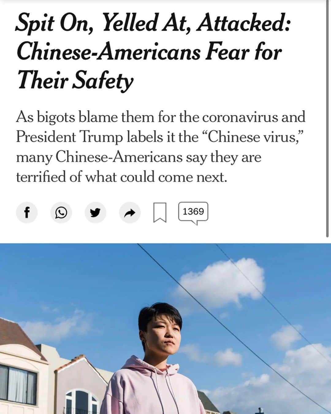 のインスタグラム：「“Attacks against Asian Americans is as old as America itself but the sheer volume and number have gone up astronomically since the COVID panic.”  Why isn’t there more uproar for our Asian brothers and sisters??? Why isn’t their more media attention on what’s going on and HAS been going on?」