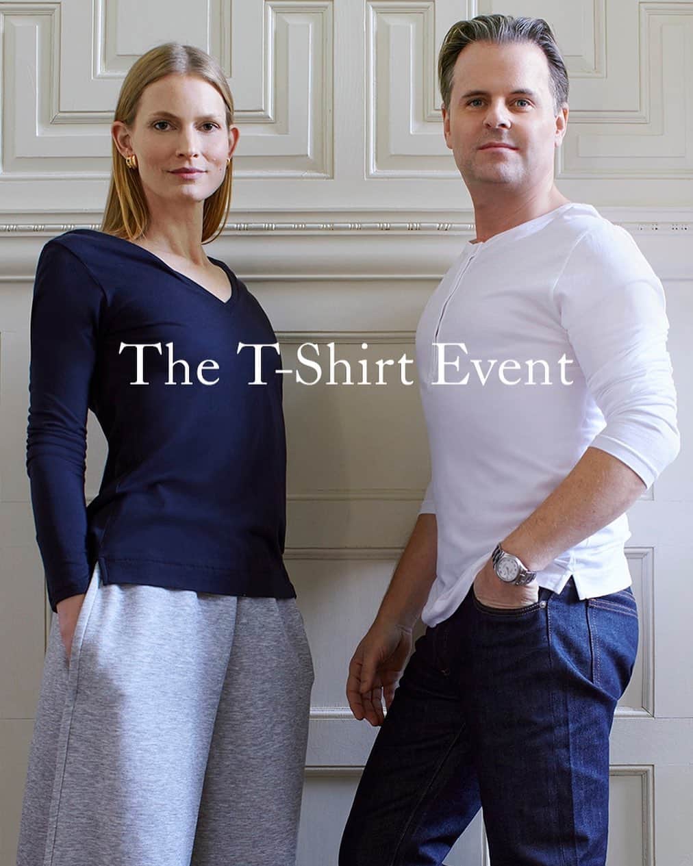 アダムのインスタグラム：「Made from the softest Pima cotton, our t-shirts are the perfect balance of luxury and ease. Purchase a trio of T-Shirts and receive 20% off your order. Use code TSHIRT20 when you checkout at AdamLippes.com」