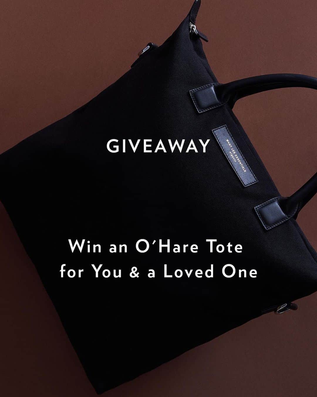 ウォントのインスタグラム：「GIVEAWAY CLOSED - VALENTINE'S DAY GIVEAWAY ❤️ Treat someone you're thinking of — Tag a special someone in the comments below and you'll be entered in a random draw to win an O'Hare tote for you AND your Valentine!*  The contest runs from Monday, February 8 to Saturday, February 13 at 5pm ET. TWO WINNERS will be announced on Sunday, February 14. The winners will receive our signature O'Hare WANT ORGANIC Tote in Black. *You'll both need to like this post and follow @wantlesessentiels to enter the giveaway.」