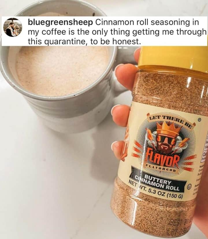 Flavorgod Seasoningsさんのインスタグラム写真 - (Flavorgod SeasoningsInstagram)「What do you use our Buttery Cinnamon Roll on!?⁠ Comment below!!⬇⬇⬇⁠ -⁠ Shop Now!⁠ Click the link in my bio @flavorgod ✅www.flavorgod.com⁠ -⁠ Review by @bluegreensheep Thank you so much!⁠ Photo by eats_treats_and_deets⁠ -⁠ FREE SHIPPING on ALL orders of $50.00+ in the US!⁠ -⁠ Flavor God Seasonings are:⁠ 💥 Zero Calories per Serving ⁠ 🙌 0 Sugar per Serving⁠ 🔥 KETO & PALEO⁠ 🌱 GLUTEN FREE & KOSHER⁠ ☀️ VEGAN-FRIENDLY ⁠ 🌊 Low salt⁠ ⚡️ NO MSG⁠ 🚫 NO SOY⁠ 🥛 DAIRY FREE *except Ranch ⁠ 🌿 All Natural & Made Fresh⁠ ⏰ Shelf life is 24 months⁠ -⁠ -⁠ #food #foodie #flavorgod #seasonings #glutenfree #mealprep  #keto #paleo #vegan #kosher #breakfast #lunch #dinner #yummy #delicious #foodporn」2月9日 4時01分 - flavorgod