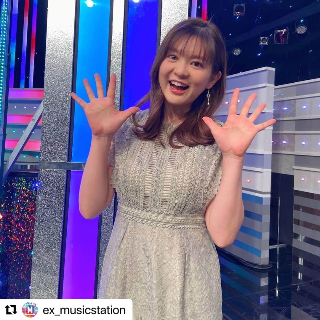 並木万里菜さんのインスタグラム写真 - (並木万里菜Instagram)「#Repost @ex_musicstation with @make_repost ・・・ 2021年2月5日(金)の放送で披露して頂いた曲はこちらですⓂ️  #森内寛樹　アイノカタチ（MISIAのカバー） #関ジャニ ∞　ブリュレ #sekainoowari　Death Disco　スターライトパレード #池田エライザ　Imagine（ジョン・レノンのカバー） #竹原ピストル　Amazing Grace  🎤 森内寛樹さんは Mステ初登場✨ MY FIRST STORY のボーカルとして活躍されています⭐️ ハイトーンボイスがとても魅力的ですがもともと声高めだったようで❗️ 合唱祭でも女子に混ざってソプラノをまとめていたそうです😆  🎤池田エライザさんは ご自宅からたくさんある楽器を紹介していただきました。スタジオには「ハンドパン」と呼ばれるスイスの楽器を持ってきてくださいました🇨🇭 2000年初頭に発明されたもので見た目がUFO🛸？巨大などら焼き？のようにも見えます。 金属製なのですが、叩くと柔らかい音が出るから不思議です。 大人の魅力が溢れている池田さんですが 実は恐竜が好きだったり、公園でサッカーをしたりと意外な一面も教えてくださって、ますますファンになりました😍  🎤竹原ピストルさんは 「Amazing Grace」を披露して下さいました❗️ 竹原さんの真摯な祈りや魂が込められた歌詞は、聴いていると自然と大切な誰かを思い浮かべているような気がします。 とても感動しました。  #Mステ #ミュージックステーション #音楽番組 #テレビ朝日 #テレ朝 #並木万里菜」2月9日 14時42分 - marina_namiki