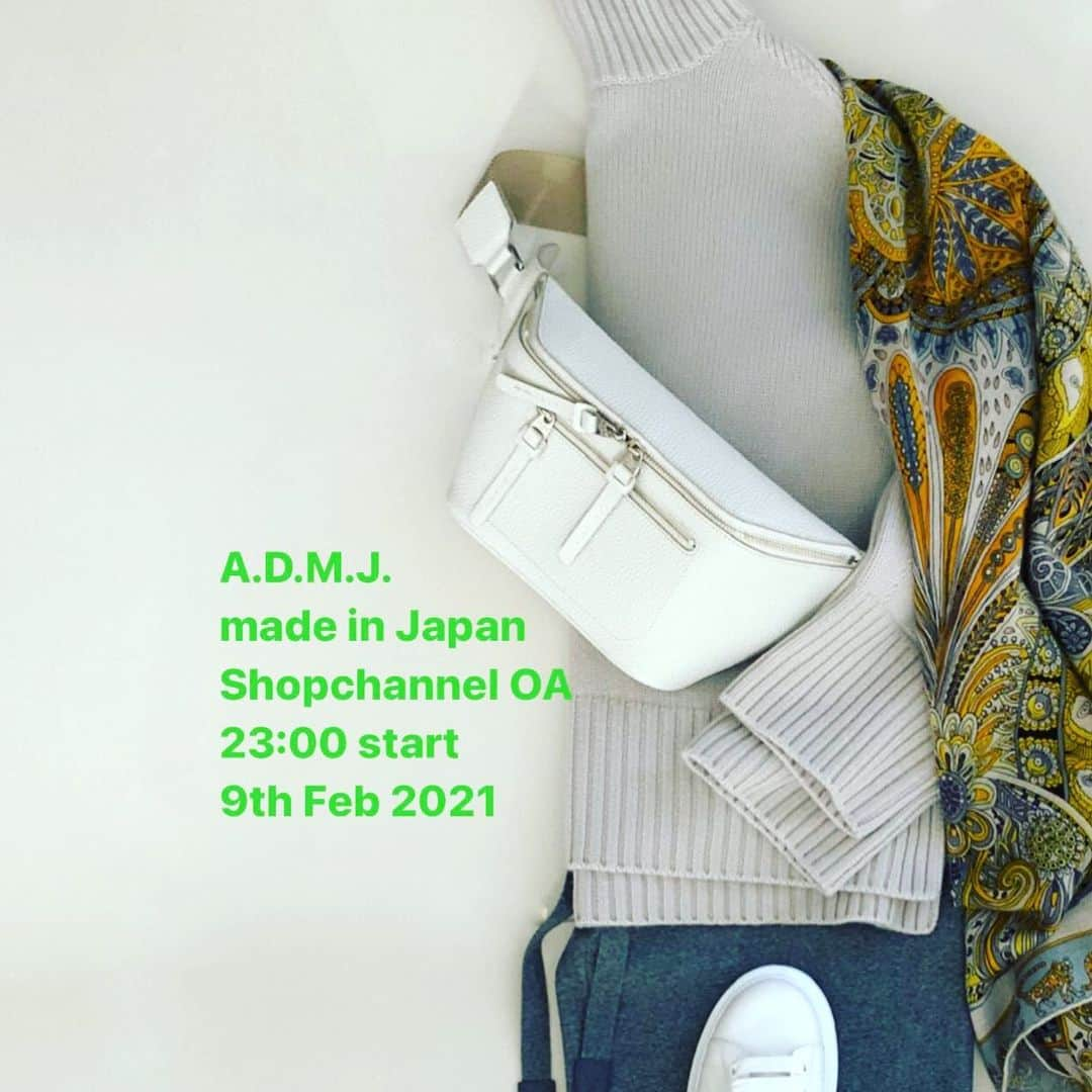 A.D.M.J.co.,Ltdさんのインスタグラム写真 - (A.D.M.J.co.,LtdInstagram)「#admj #admjofficial #bag #crossbody #crossbodybag #madeinjapan #shopchannel #バッグ　#クロスボディバッグ #ショップチャンネル」2月9日 7時55分 - admjofficial_bag