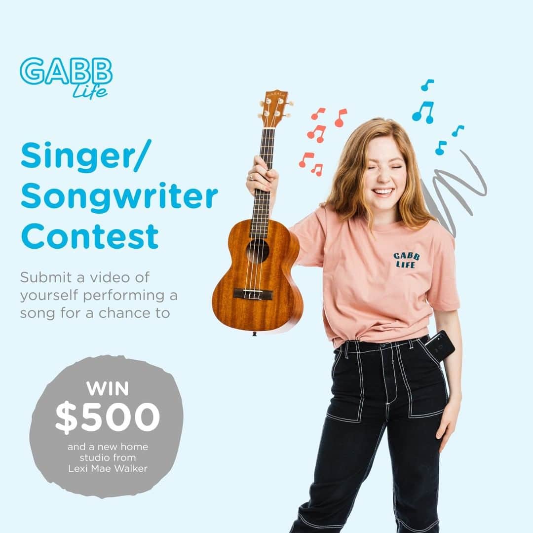 レクシー・ウォーカーのインスタグラム：「I'm so excited to be the judge of the Gabb Life Singer/Songwriter Contest! Submit a video of yourself singing for a chance to win:  - $500⁠ - A new home studio!  - A Gabb Z2 Phone from @gabbwireless ⁠ I can't wait to hear the creative talent that's out there! So what are you waiting for, go record your song! Submissions open now through Feb. 19th. For more information, click the link in my bio!」