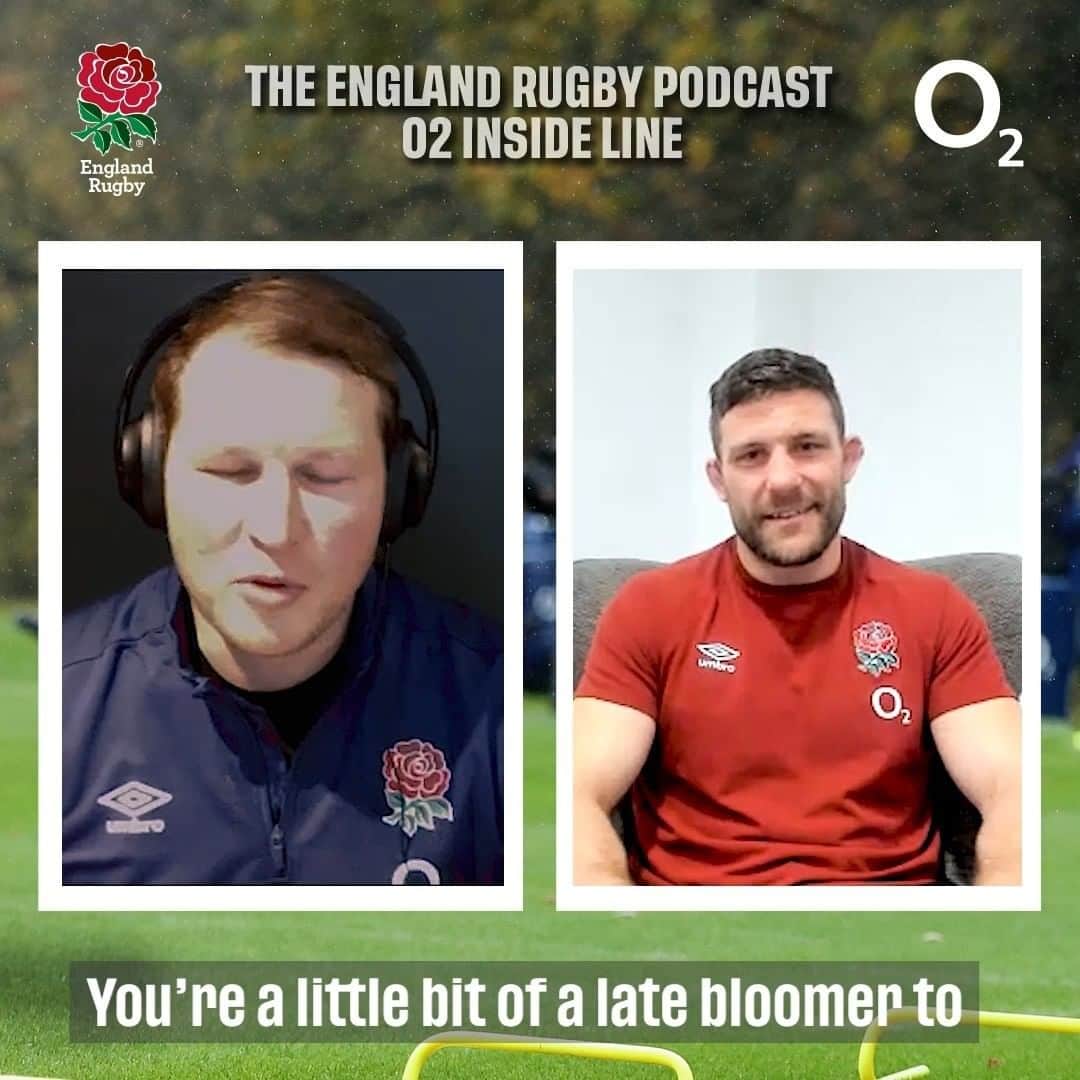 ラグビーイングランド代表のインスタグラム：「𝙉𝙀𝙒 𝙋𝙊𝘿 🎧 Late bloomers, rugby journeys and first tours 🏉 @dylanhartley is joined by Mark Wilson and Jonny Hill on this week's podcast, available now in our bio 🎙️☝️  #WearTheRose @o2sports #rugby #GuinnessSixNations #podcast」