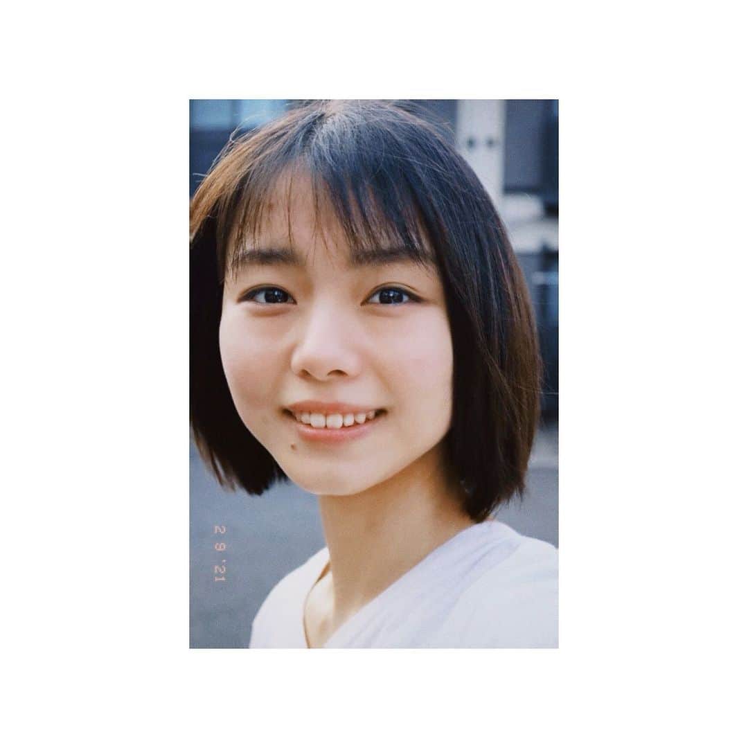 原舞歌のインスタグラム：「🦲🦰🦱  やっぱりボブでしょう！！  #髪切った #ボブ #hairstyle」