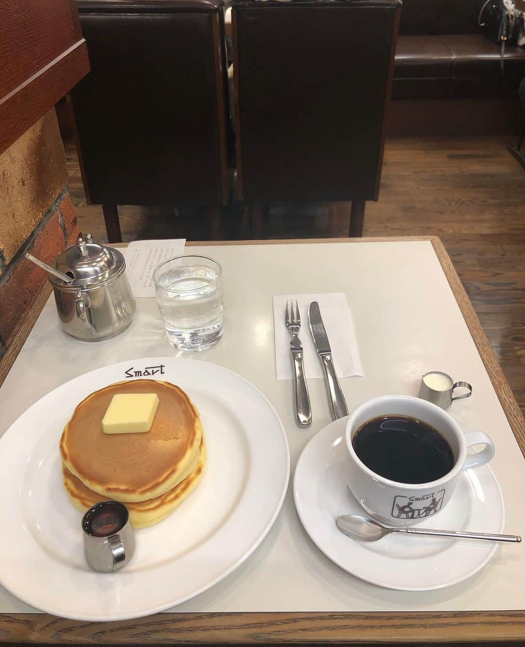 楢原真樹さんのインスタグラム写真 - (楢原真樹Instagram)「いつぞやの喫茶店 #喫茶店 #京都市役所前 #人気店 #ホットケーキ旨し #コーヒーも自家焙煎 #ヤーレンズ」2月9日 11時24分 - narahara_j