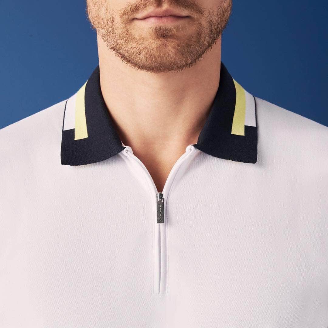 ペリーエリスのインスタグラム：「Say hello to new season polos fit for the week ahead. Made with a hint of stretch and our light, breathable fabric for easy movement.  #lifereadysince1976」