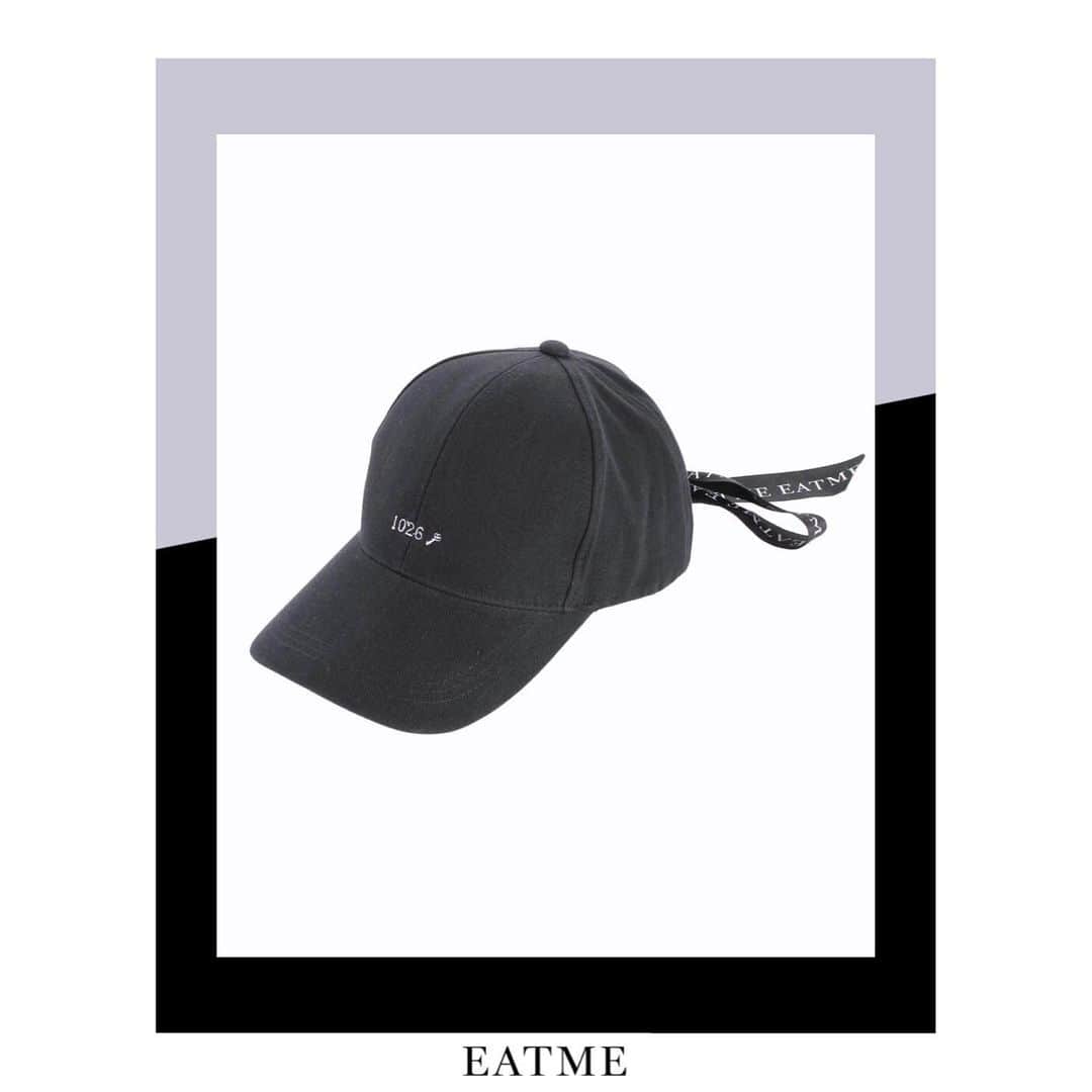 EATMEのインスタグラム：「2.9 update... #EATME #FEBRUARY  #NEW #ITEM . TOP画面のURLからEATME WEB  STOREをCHECK▶︎▶︎▶︎ @eatme_japan . 🌹EATMEリボンキャップ ¥4,500(＋tax) BLK.PNK ※2.9発売予定 . #EATME_CODE #eatmejapan #イートミー」