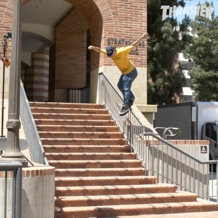 スラッシャーのインスタグラム：「👉🏾 @austin_heilman x @garageskateshop 🛹 New part playing on all Thrasher channels 📡」